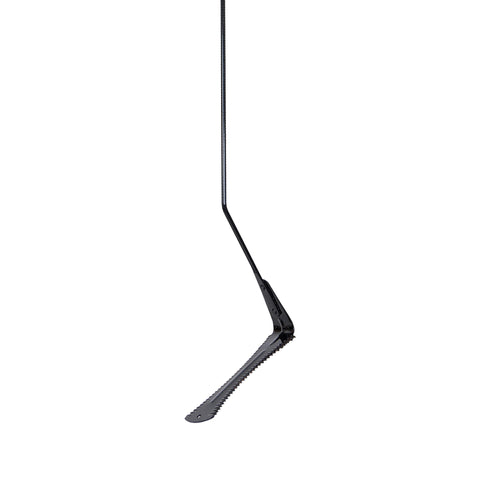 True Temper grass whip shows 22-inch hardwood handle for extended reach.