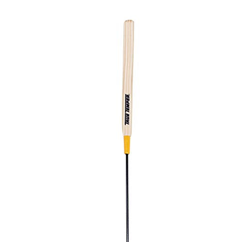 True Temper grass whip stores easily with hole-in-handle for hanging.