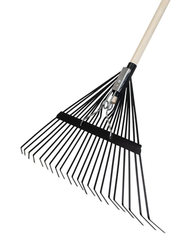 True Temper leaf rake tines close-up shows sturdy construction and flex