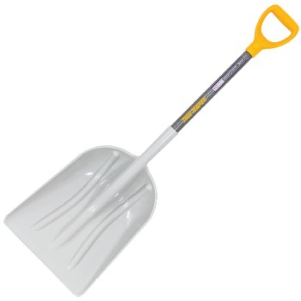 True Temper poly scoop blade demonstrates durability for stone and soil handling.