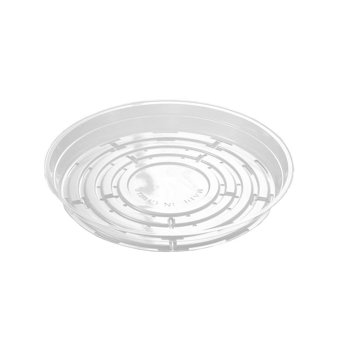 TRUEDAYS 8 inch clear plant saucer top view protects surfaces from drips