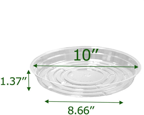 TRUEDAYS clear saucer edge close up for easy pot placement.