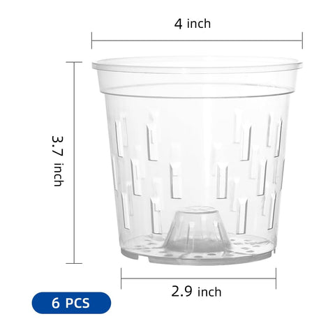 TRUEDAYS Orchid Pot pack of 6 for indoor and outdoor use