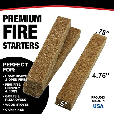 TRULite fire starters ignite instantly showing a steady flame