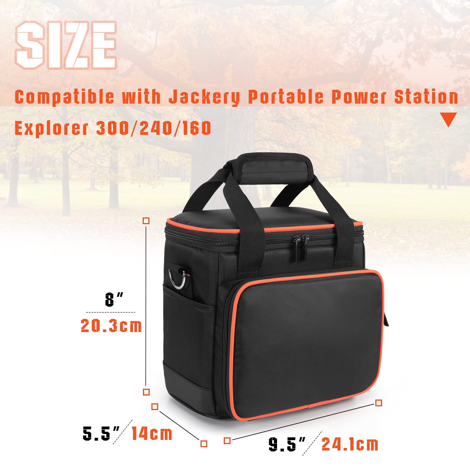 Trunab travel bag front pockets organize cables and adapters for quick access