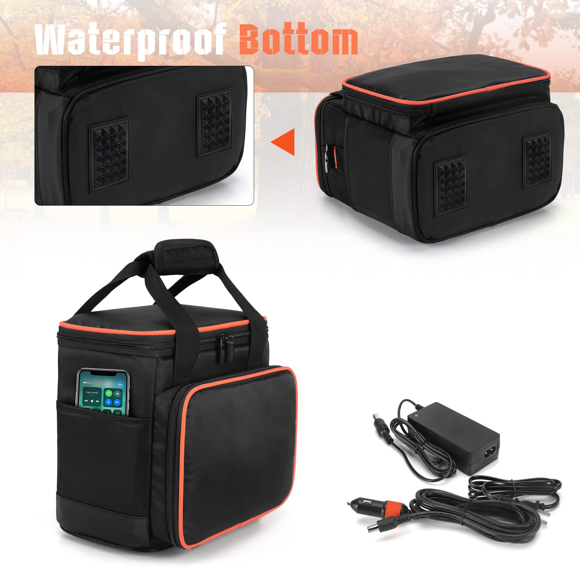 Trunab travel bag multiple pockets help store chargers and accessories neatly