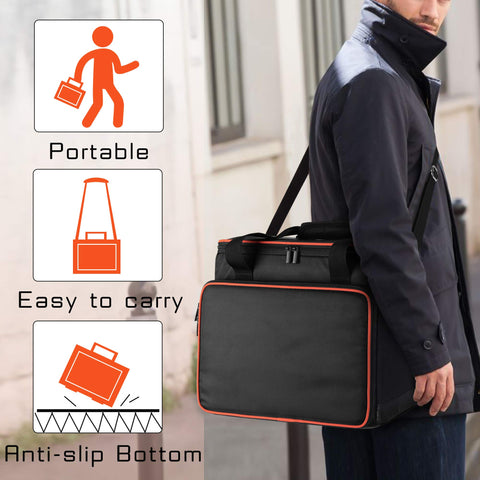 Trunab case with adjustable shoulder strap for comfortable carrying during trips.