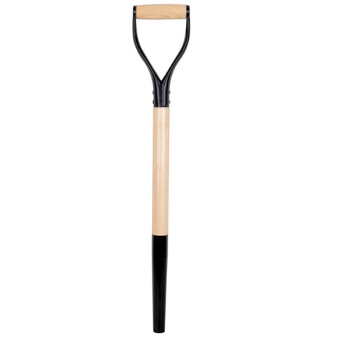 Truper 30 in wood garden fork replacement handle—durable shaft for reliable soil loosening.
