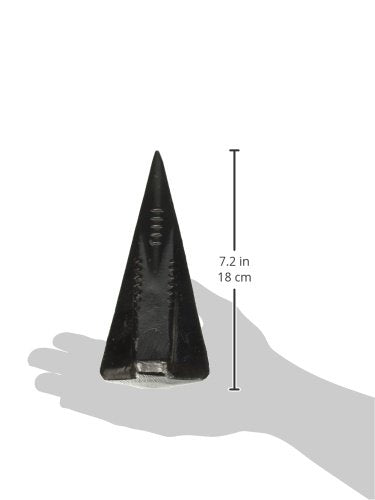 Truper 33040 Super Splitter wedge in use; efficient firewood splitting for home or campsite.