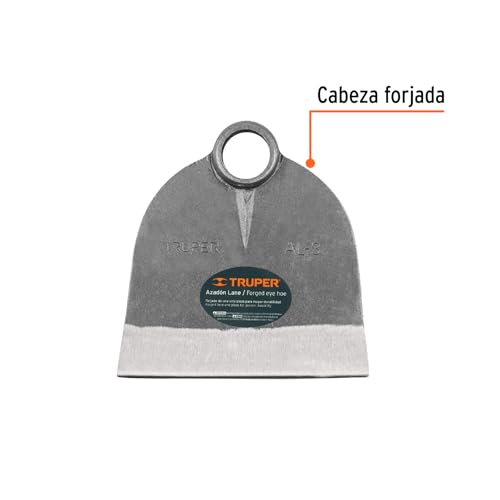 Truper AL-3 hoe head shown without handle, ready to pair with a grip.