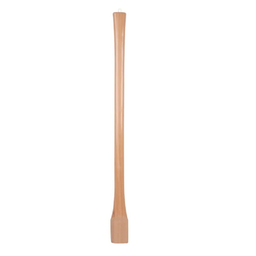 Truper Axe Handle side view shows ergonomic shape for comfortable, steady swings.