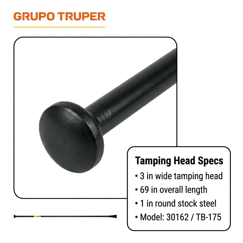 Truper drop-forged steel construction ensures long-lasting performance on rugged outdoor jobs.
