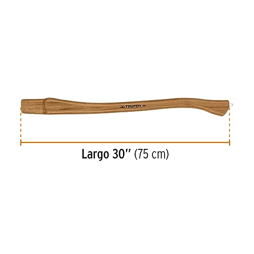 Truper MG-HM-30 replacement handle side view highlighting ergonomic grip for comfort.