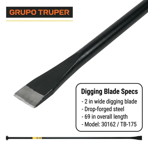 Truper rust-resistant finish protects the tool against corrosion during frequent outdoor use.