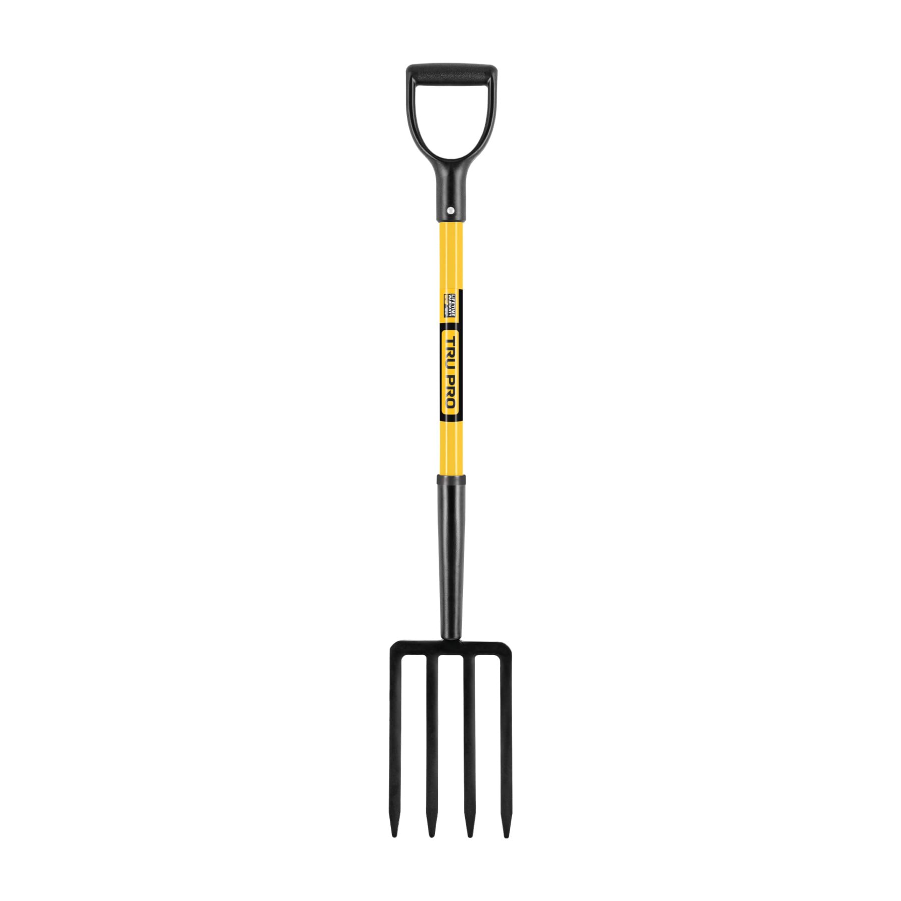 Truper TruPro spading fork with 4 tines and 30-inch handle offers efficient digging.