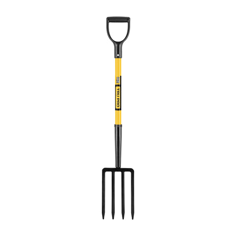 Truper TruPro spading fork with 4 tines and 30-inch handle offers efficient digging.