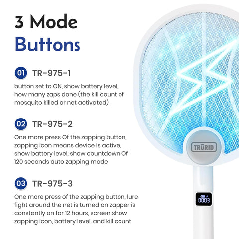 TRURID Compact design fits indoors or on patios for versatile pest control.