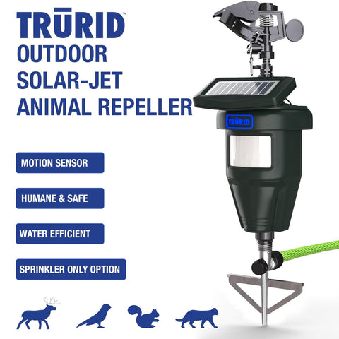 TRURID durable metal stake ensures stable ground placement.