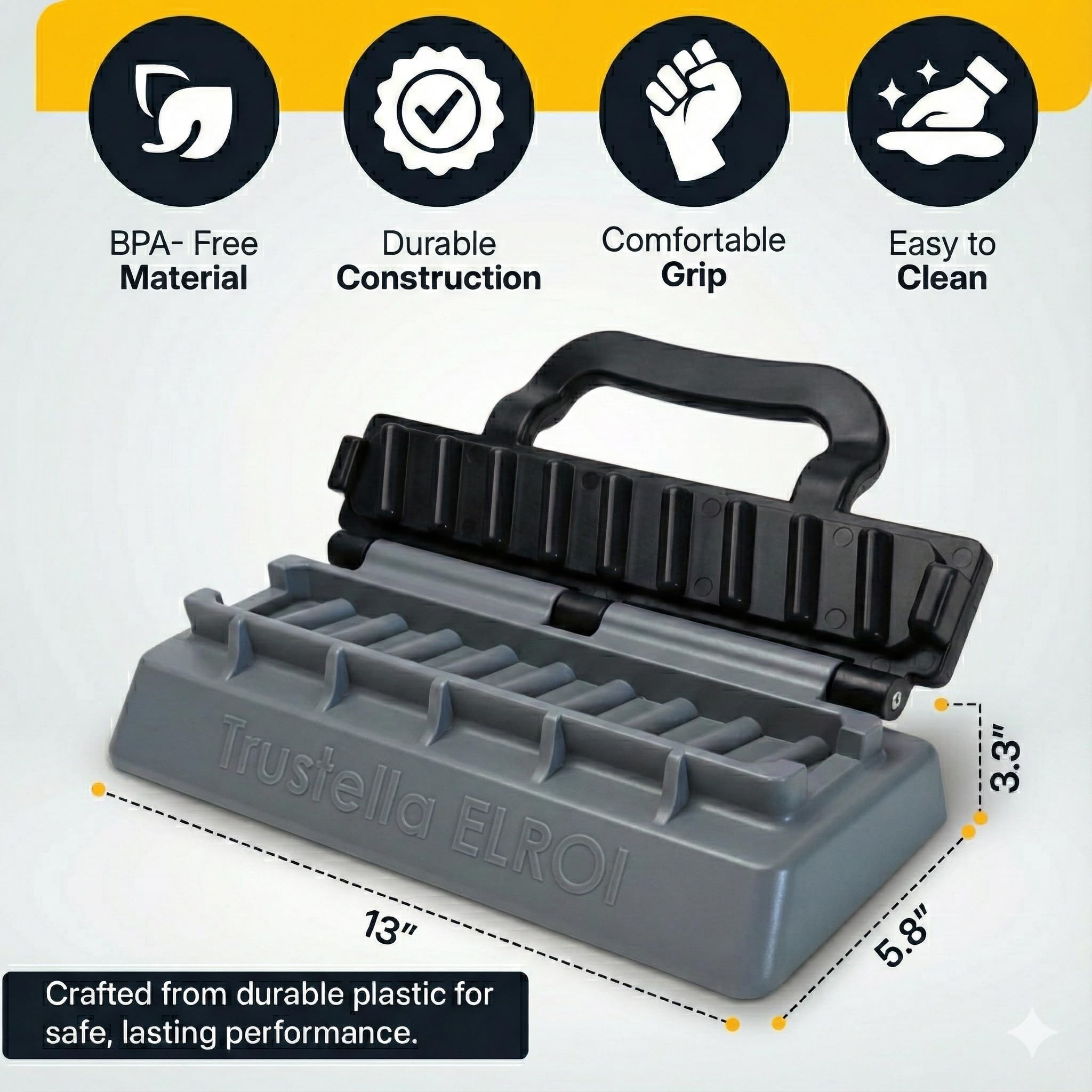Trustella heavy-duty kebab maker evenly cooks kebabs for consistent results.