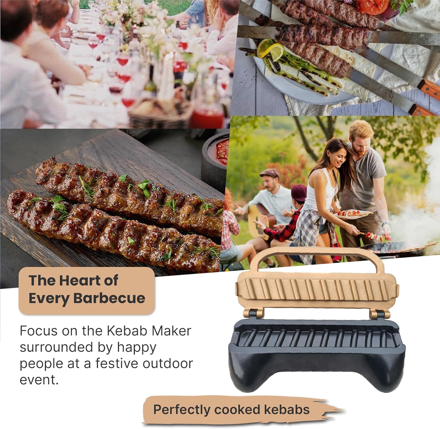 Trustella Kebab Maker exterior design highlights durable aluminum build.