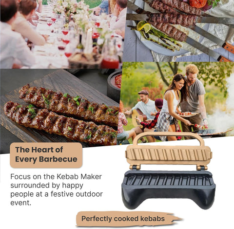 Trustella Kebab Maker exterior design highlights durable aluminum build.