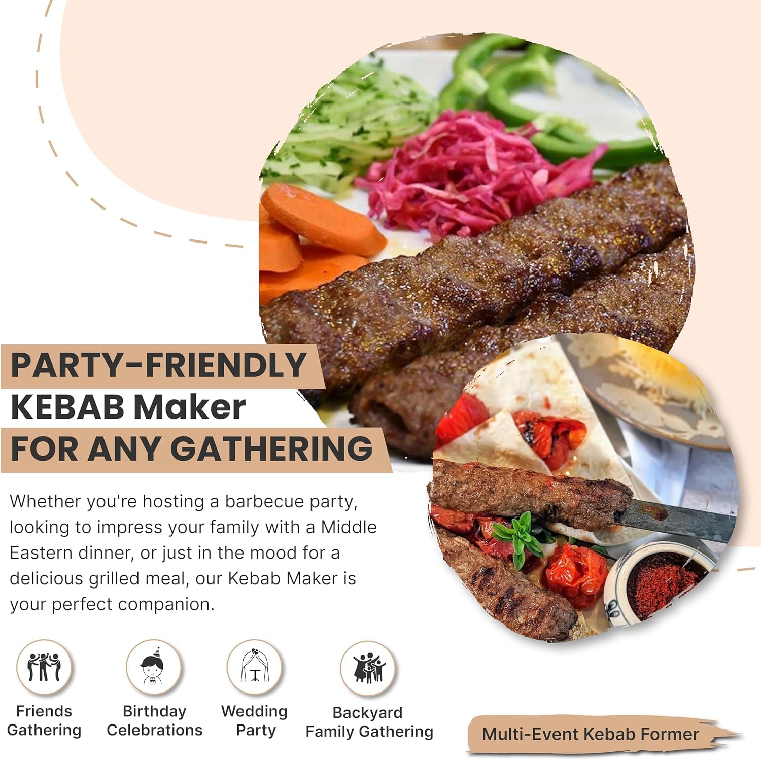Trustella Kebab Maker gift-ready packaging suits gourmet cooks and grill lovers.