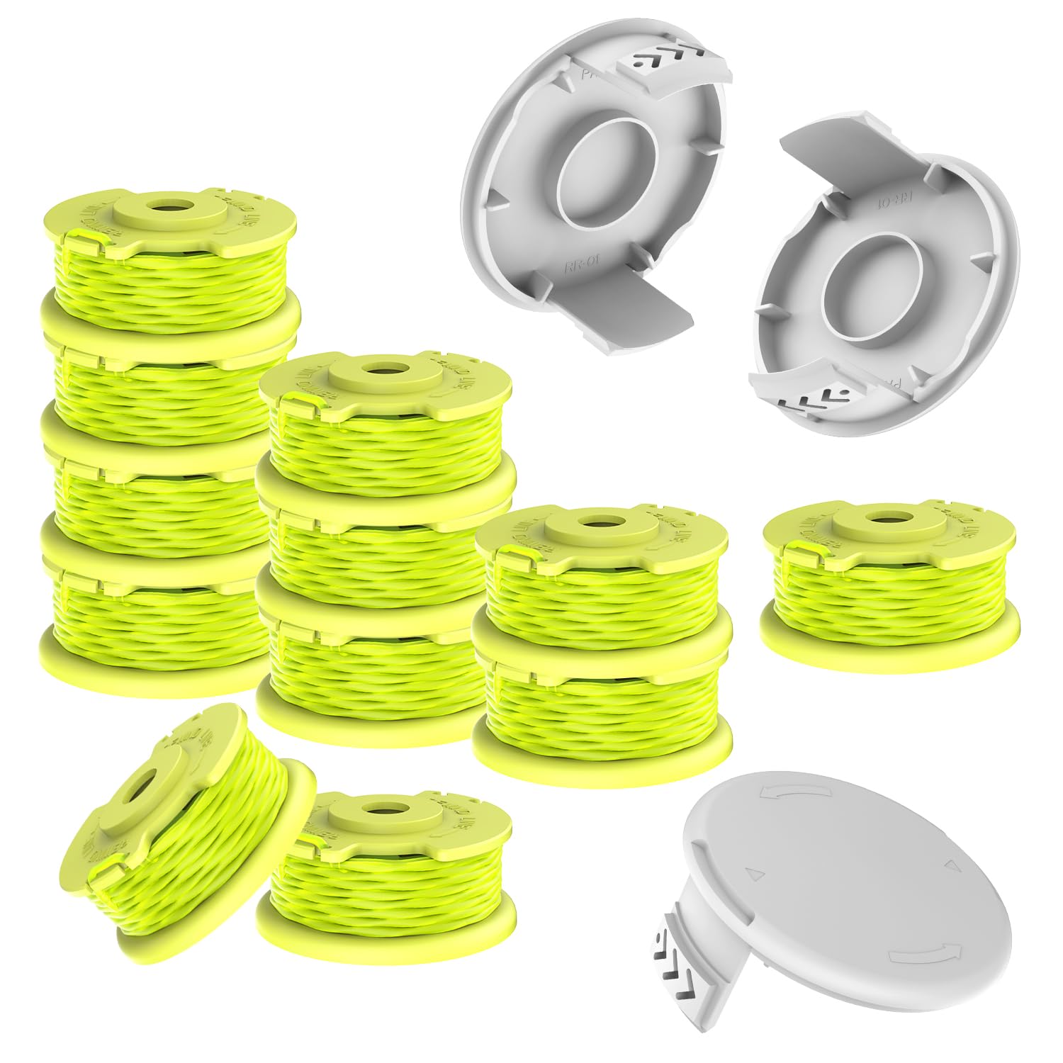 TrustLIONTEK AC80RL3 replacement spools with 11 ft line for Ryobi weed wacker