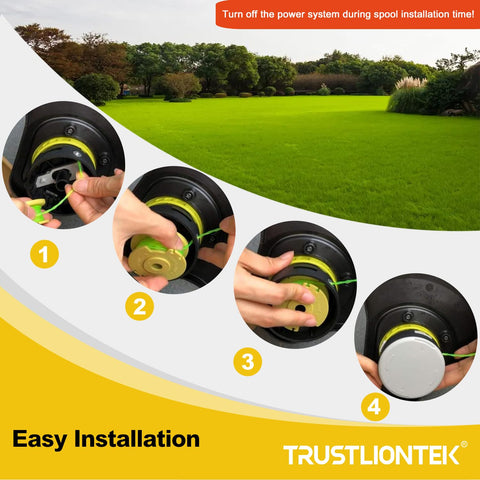 TrustLIONTEK compatibility with Ryobi 18V/24V/40V cordless Trimmers
