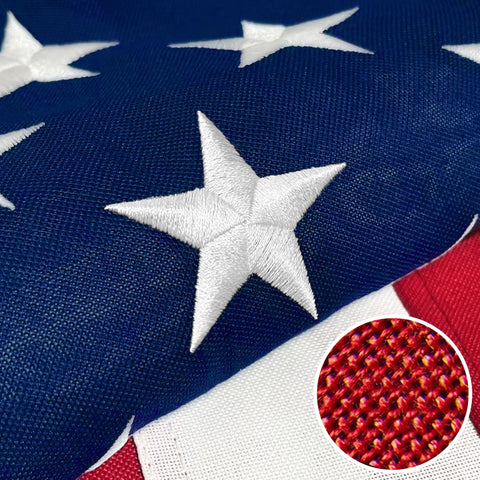 Try Everything American Flag 4x6ft tearproof outdoor flag with embroidered stars for year-round display.