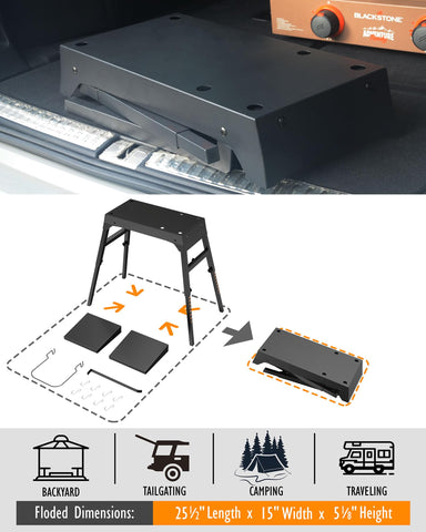 Trybuy griddle stand with paper towel holder for quick cleanup