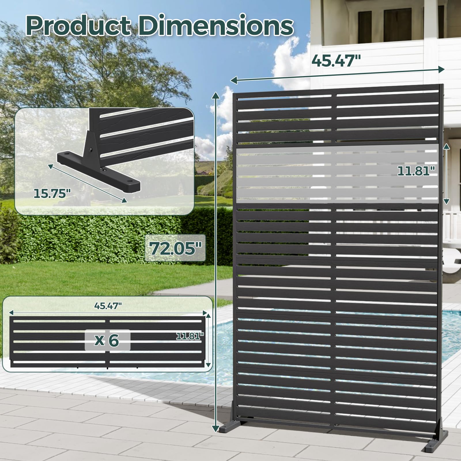 Trygoal freestanding base offers sturdy, stable setup.