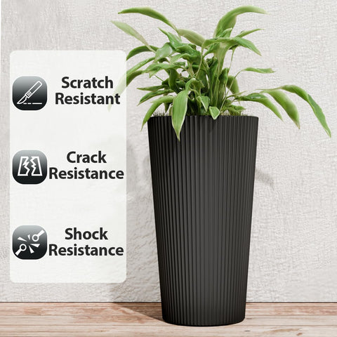 Trygoal large lightweight-conical-planter easy to relocate for flexible gardening.