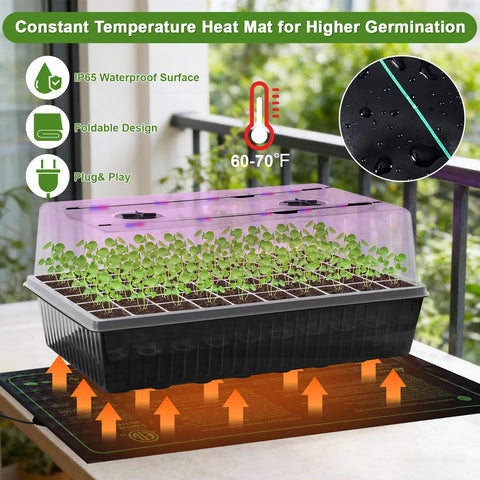 Tryitsbest capillary mat and reservoir maintain consistent moisture for seedlings
