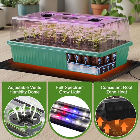 Tryitsbest self-watering tray uses capillary mat to simplify moisture management.