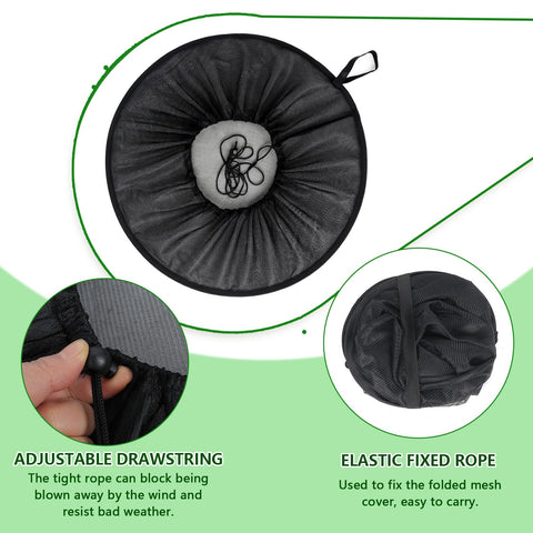 Tryly breathable rain barrel mesh keeps water aerated during collection