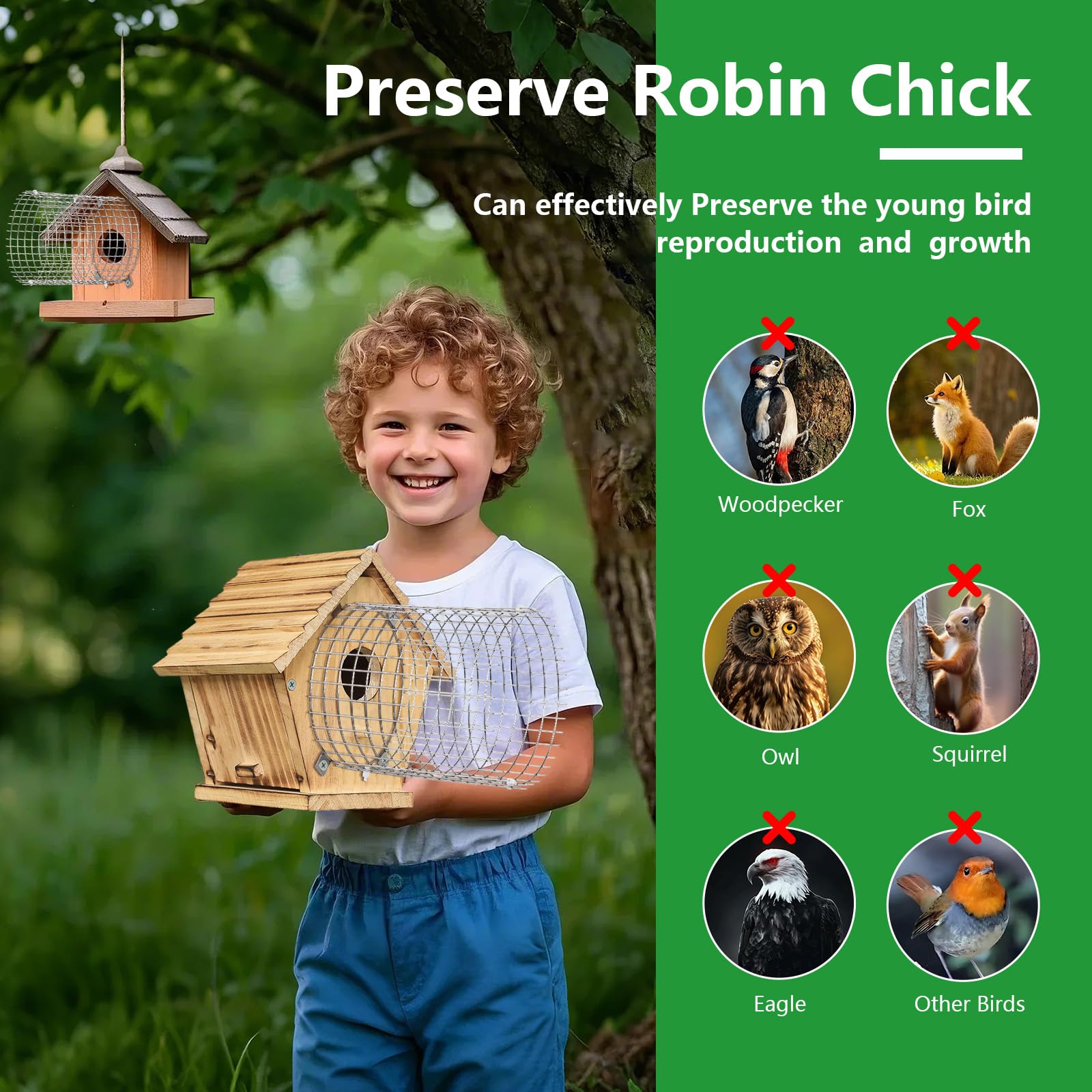 Tryly easy-installation bluebird guard with gloves included, quick setup for busy spring nests.