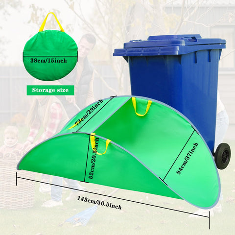 Tryly Leaf Collector back-end protection prevents leaves spilling during transfer