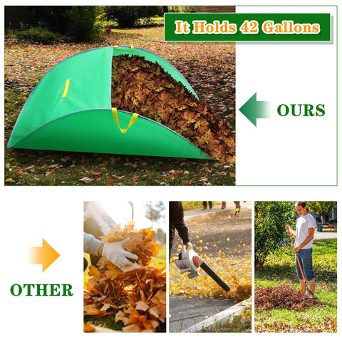 Tryly Leaf Collector durable polyester for reusable yard cleanup