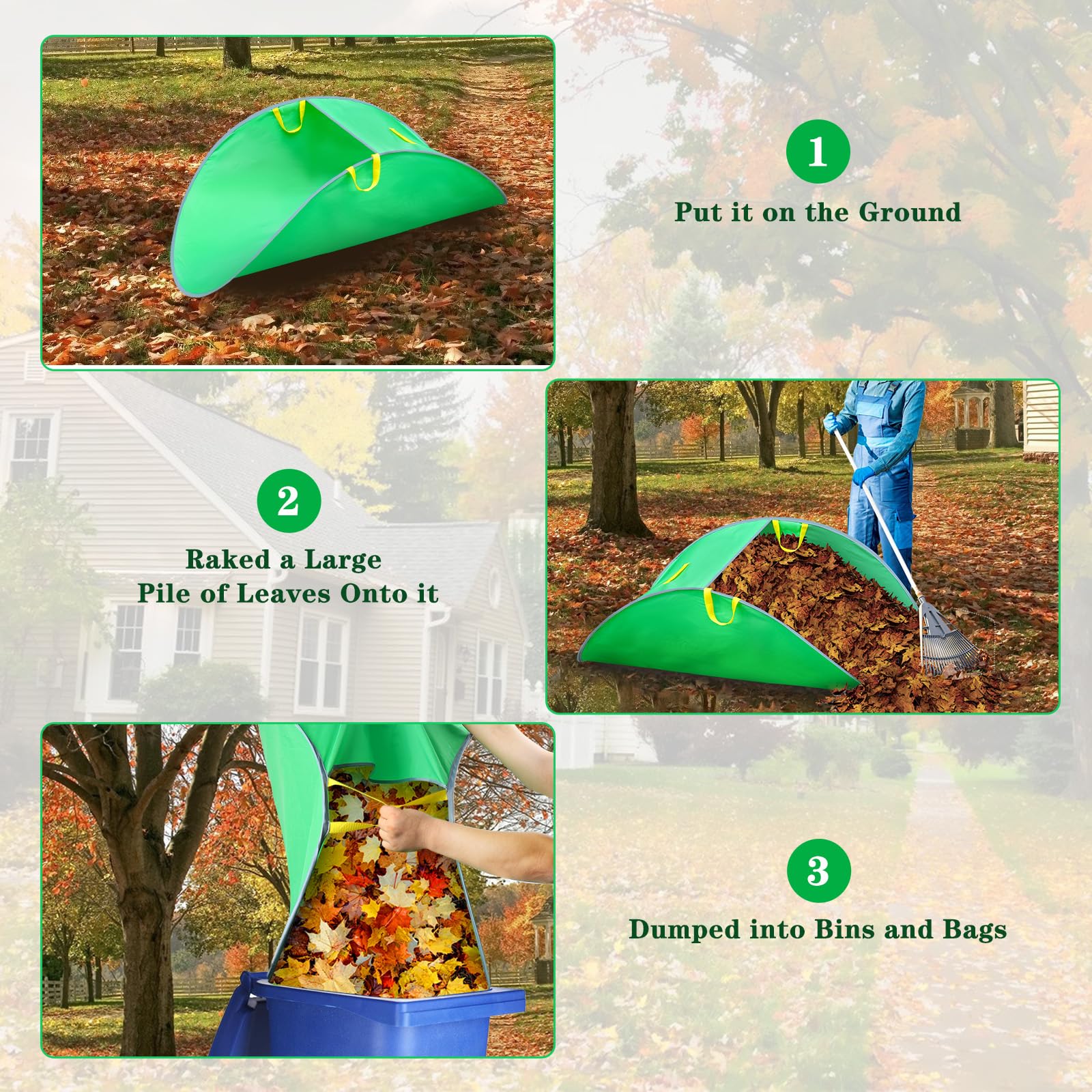 Tryly Leaf Collector multi-hand-strap design supports smooth lifting