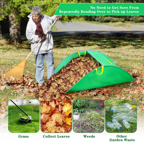 Tryly Leaf Collector storage pouch shows quick folding and transport