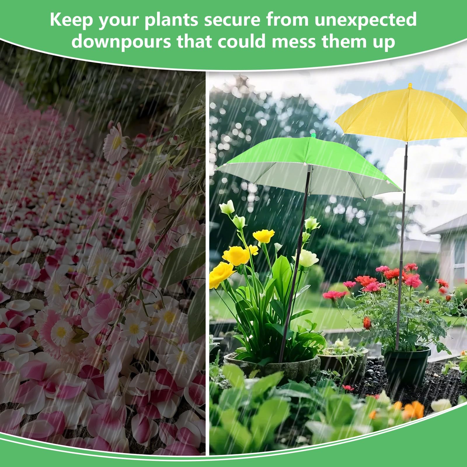 Tryly plant umbrella alloy frame delivers durable outdoor support.