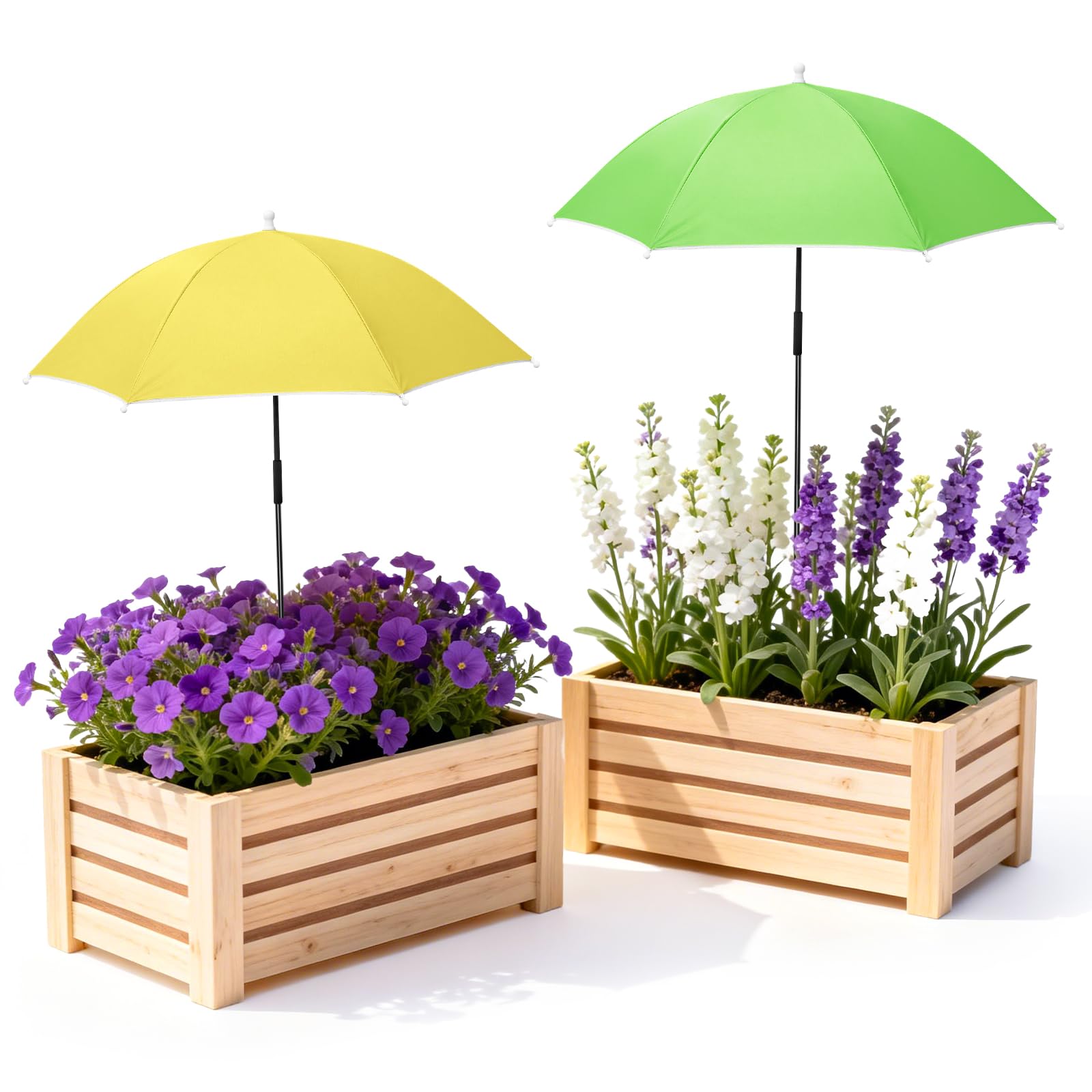 Tryly plant umbrella shade coverage blocks sun for healthier leaves