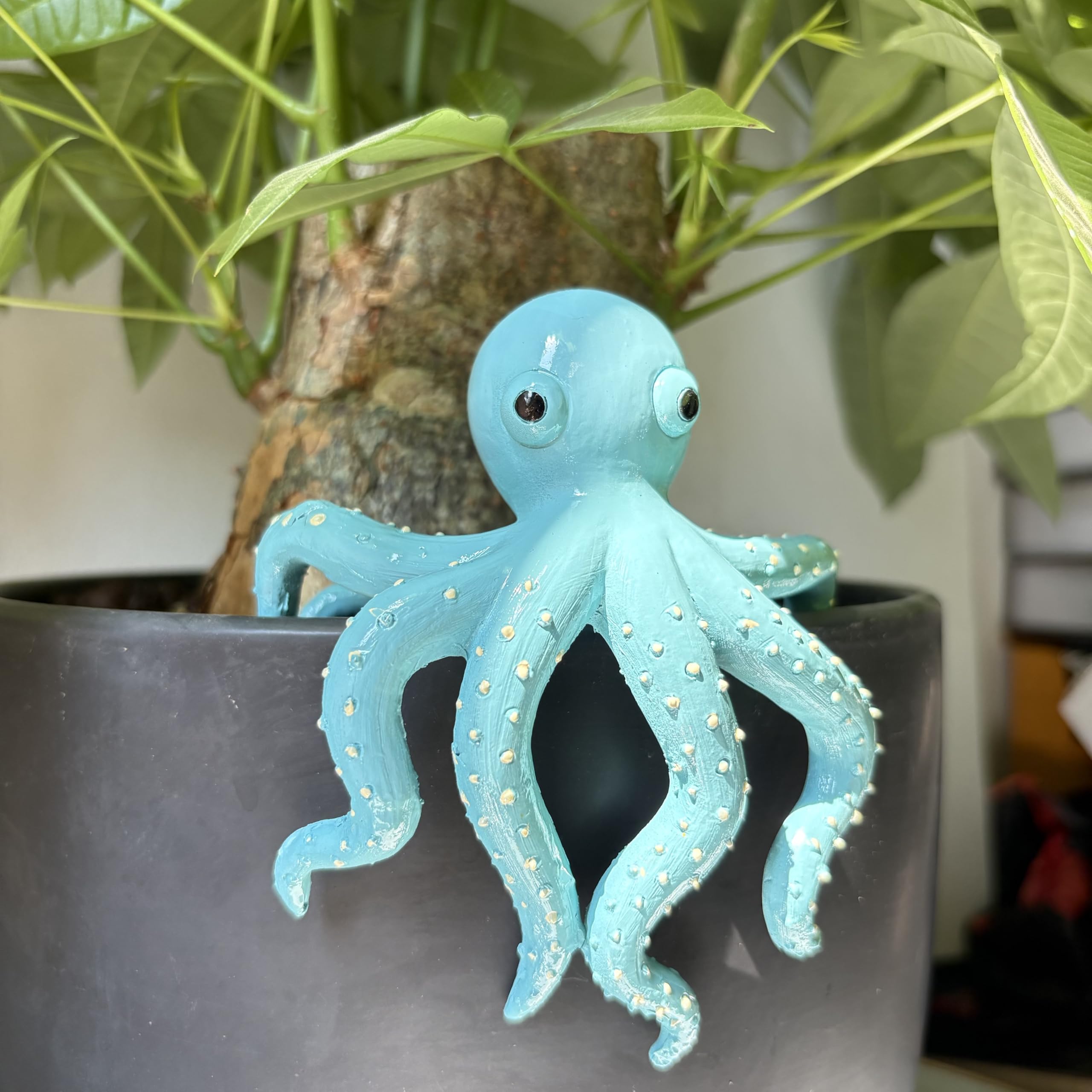 TSCVPJL octopus decor for fish tanks and edges.