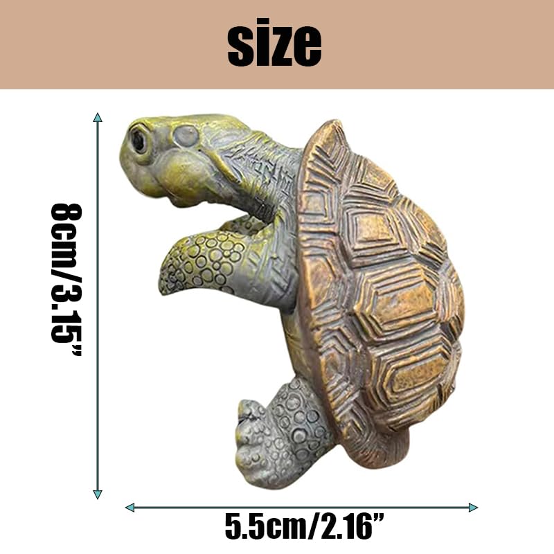 TSCVPJL Resin turtle figurine lends durable outdoor decor for gardens