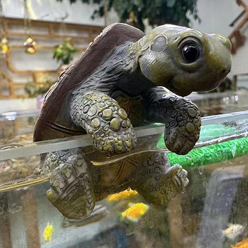 TSCVPJL Turtle edge decor for vases and fish tanks enhances spaces
