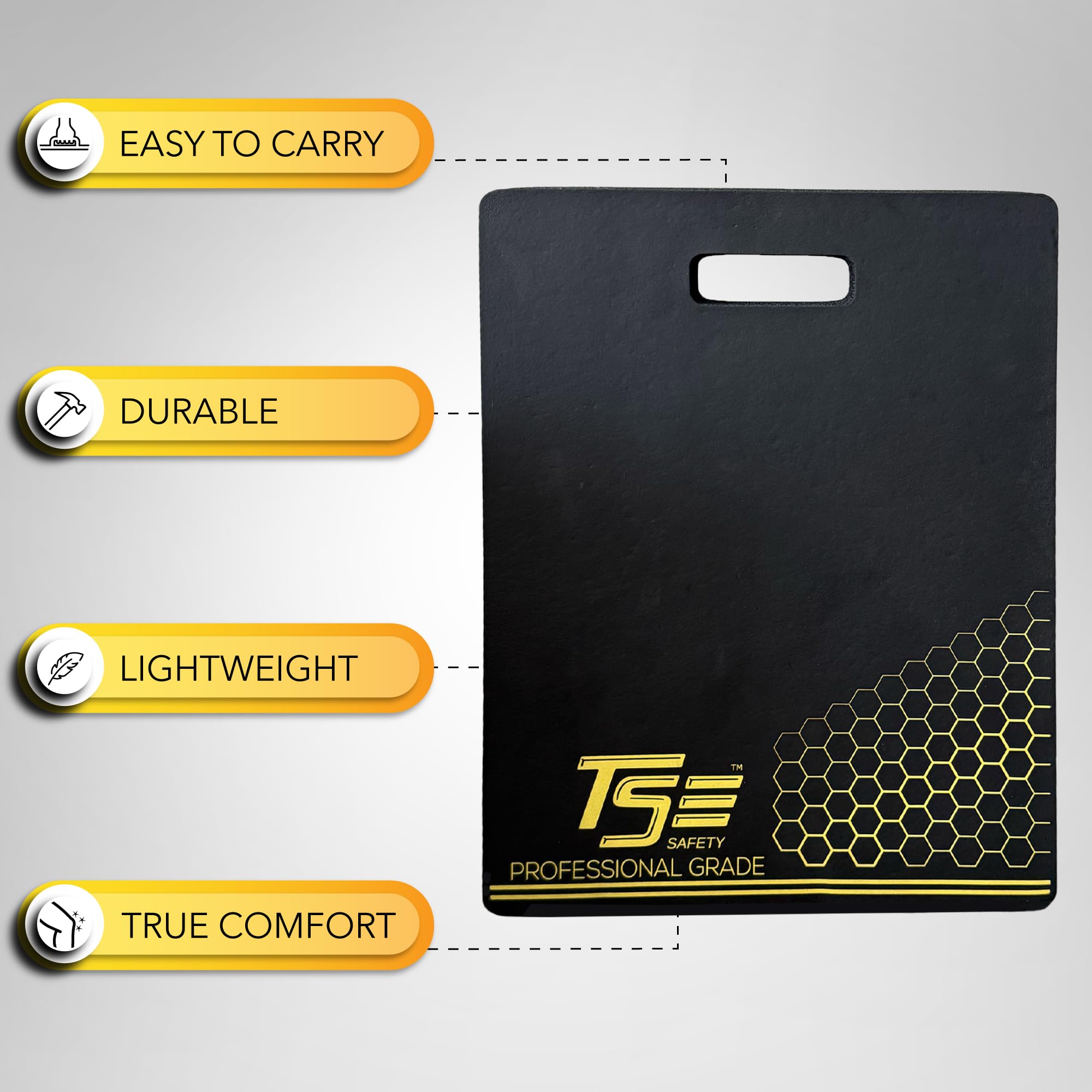 TSE Safety True Flex foam detail showing cushioned knee support