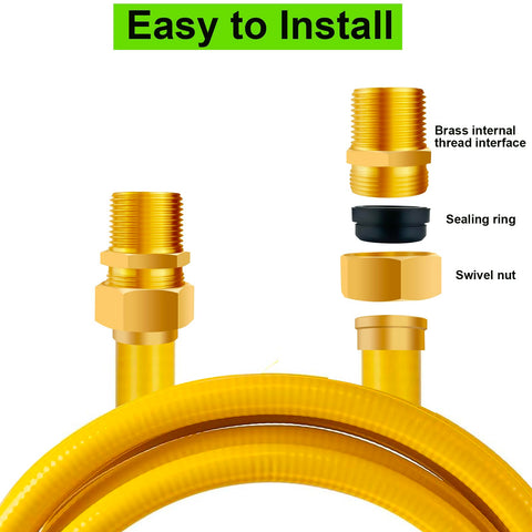 Tsinghwang 4-pack half-inch NPT male nipples for reliable piping joints.