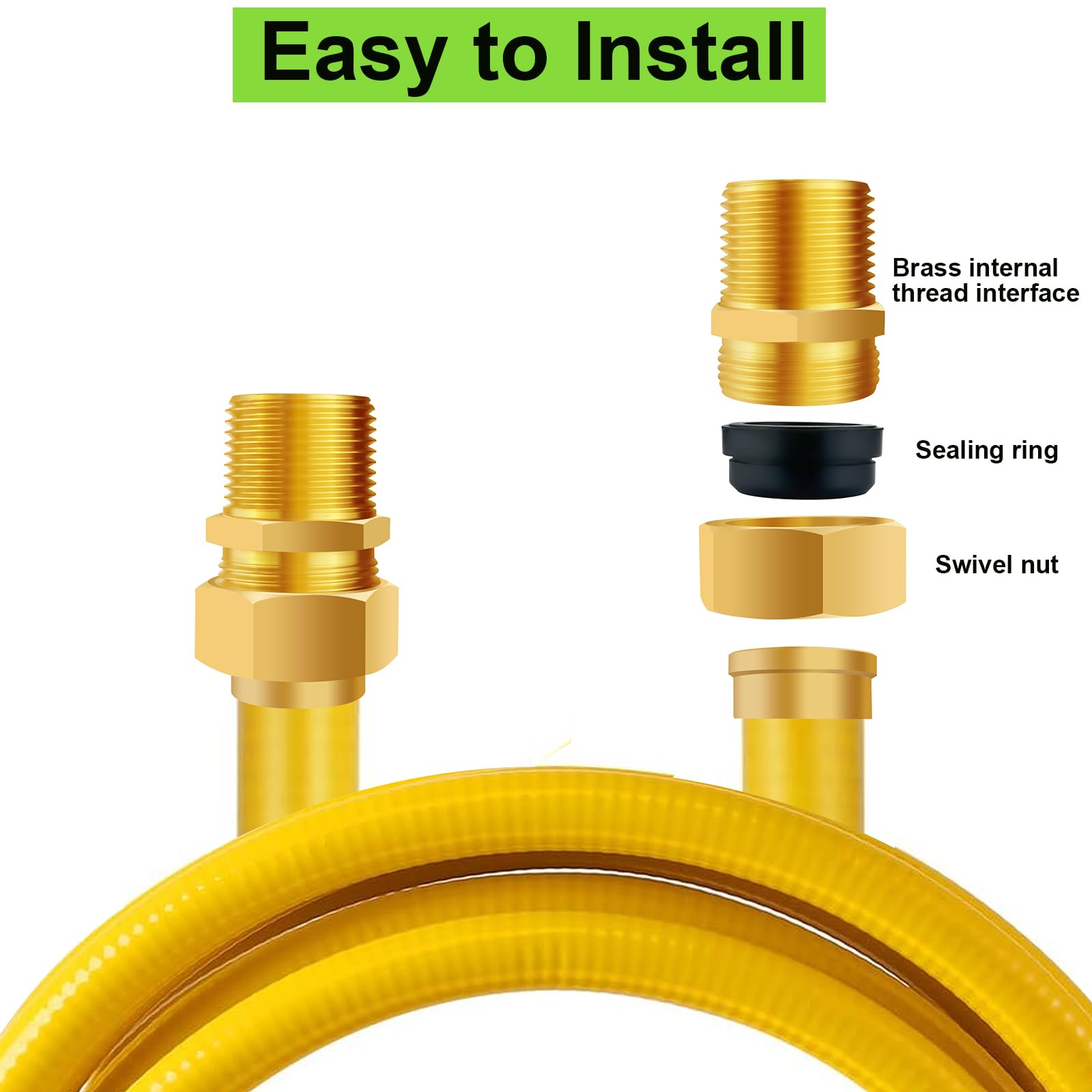 Tsinghwang brass adapter shown with grill and propane setup