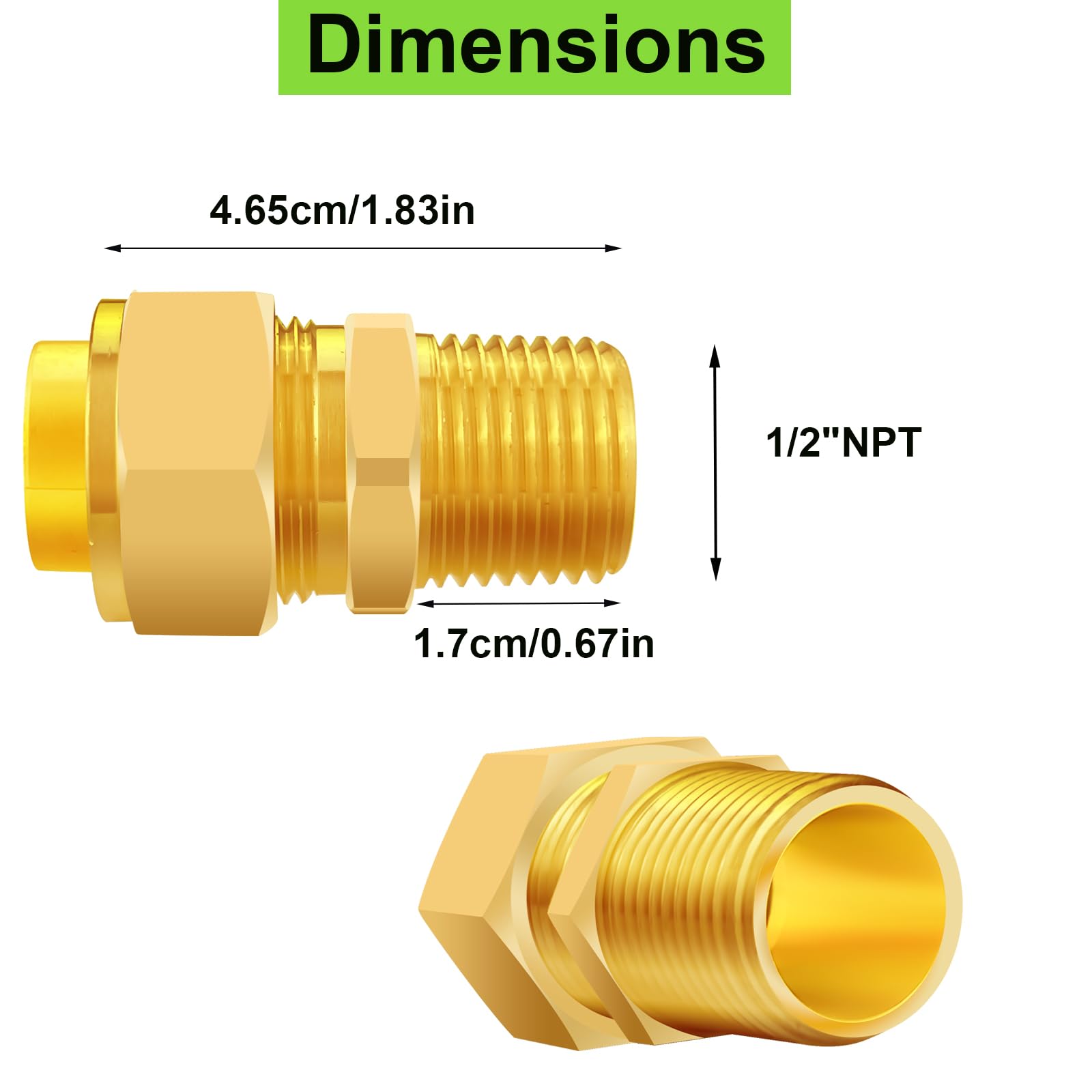 Tsinghwang brass adapters offer versatile connections for grills, generators, and appliances.