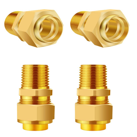 Tsinghwang quick-connect brass NPT kit enables fast, secure gas appliance setup.